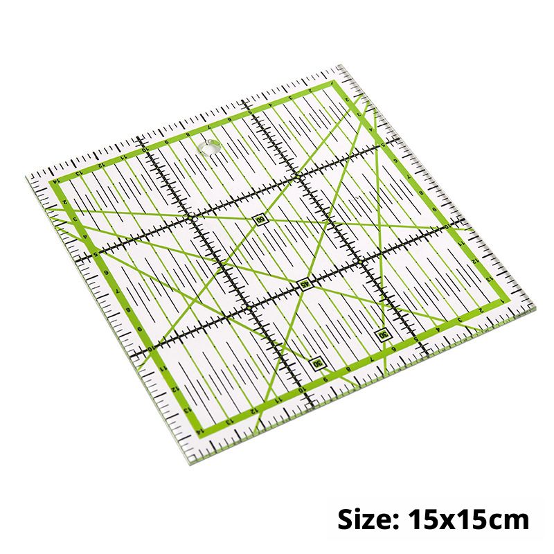 Acrylic Quilting Ruler — Garment Sewing, Draping & Seam Allowance Guide — DIY Fabric Cutting Tool