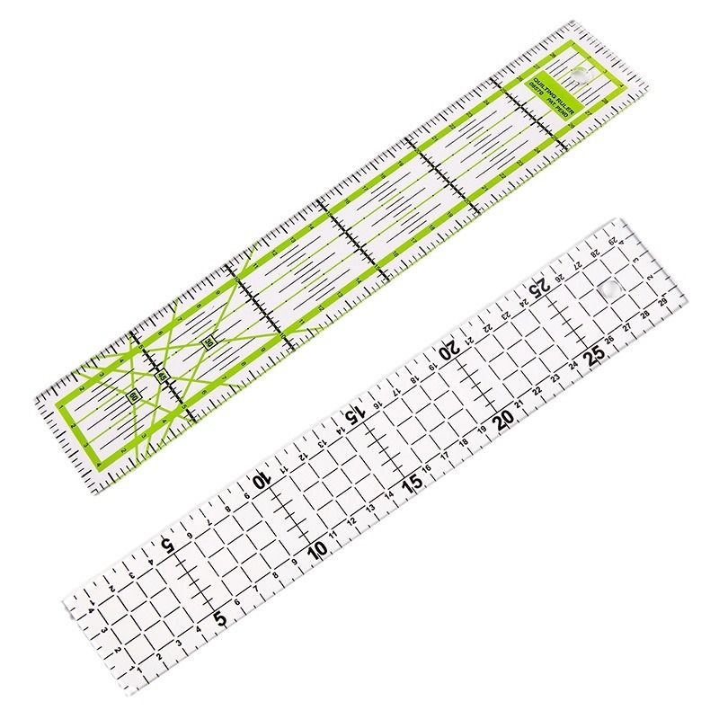 Acrylic Quilting Ruler — Garment Sewing, Draping & Seam Allowance Guide — DIY Fabric Cutting Tool