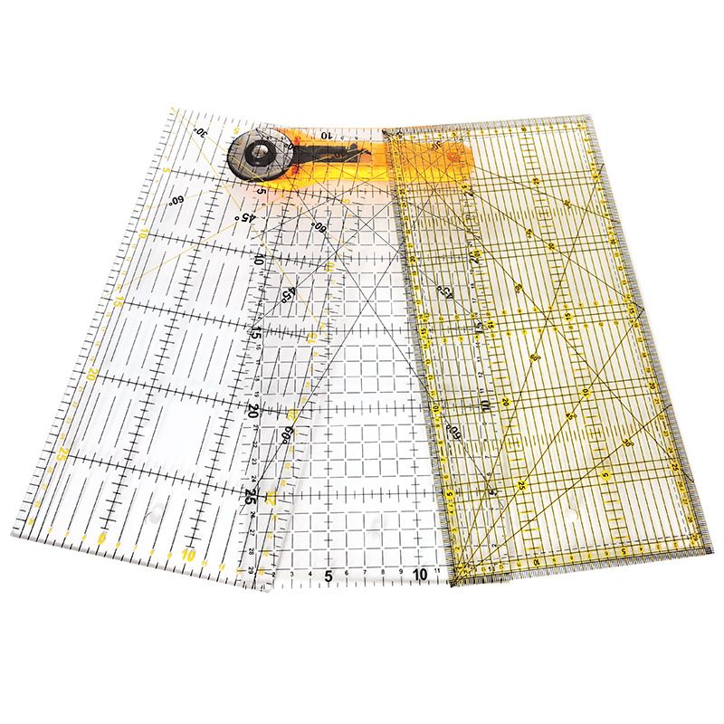 Acrylic Quilting Ruler — Garment Sewing, Draping & Seam Allowance Guide — DIY Fabric Cutting Tool