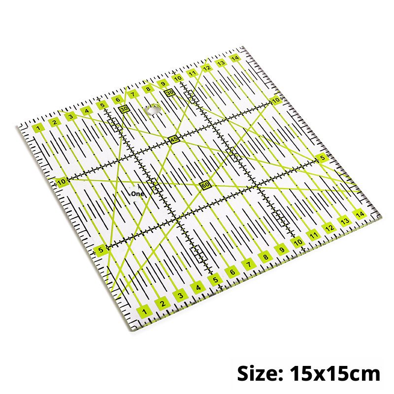 Acrylic Quilting Ruler — Garment Sewing, Draping & Seam Allowance Guide — DIY Fabric Cutting Tool