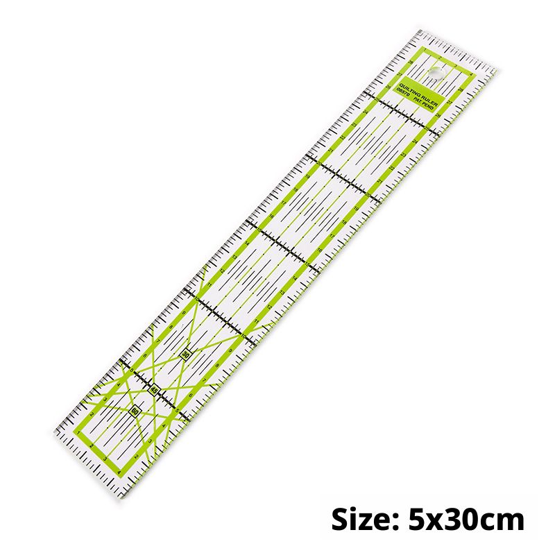 Acrylic Quilting Ruler — Garment Sewing, Draping & Seam Allowance Guide — DIY Fabric Cutting Tool