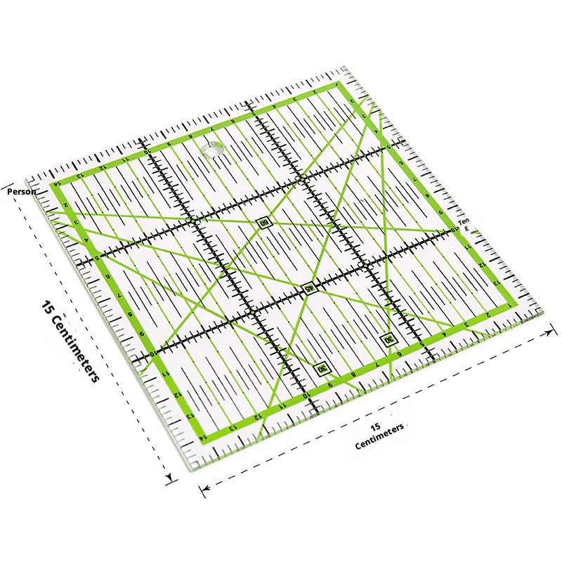 Acrylic Quilting Ruler — Garment Sewing, Draping & Seam Allowance Guide — DIY Fabric Cutting Tool