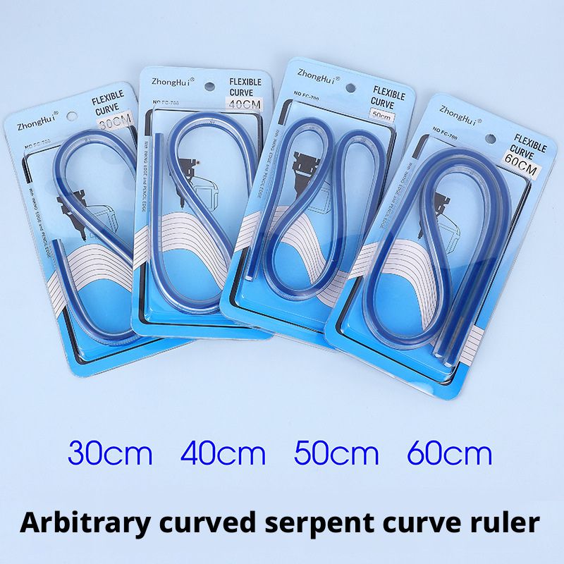 Flexible Curve Ruler — A Bendable Soft Ruler Specialized for Art, Comics, Fashion Design, Architecture, and Engineering