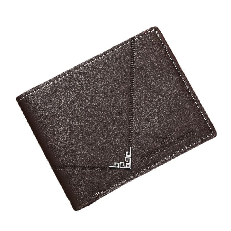 New Men's Wallet — Short-Style, Simple & Stylish, Multi-Card Slot, Smooth-Texture Leather Wallet (Horizontal & Vertical Styles Available)