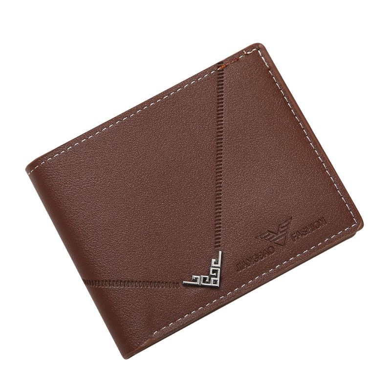 New Men's Wallet — Short-Style, Simple & Stylish, Multi-Card Slot, Smooth-Texture Leather Wallet (Horizontal & Vertical Styles Available)