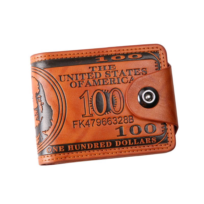 Kenya Bestseller: Men's Wallet with US Dollar Pattern — Ultra-Light PU Wallet featuring Multi-Functional, Retro Design with Multiple Card Slots — Direct from Manufacturer