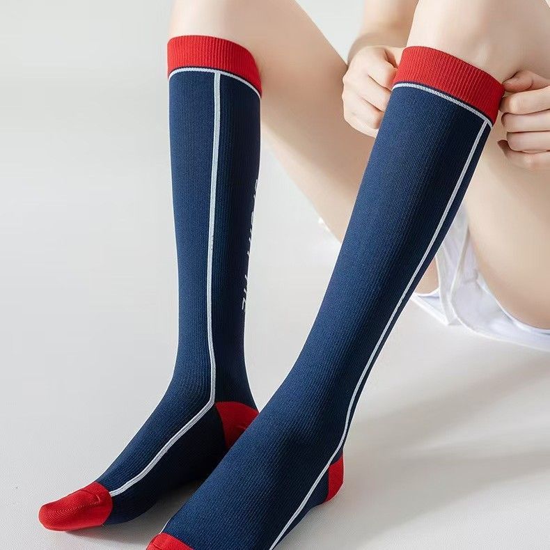 Professional Women's Athletic Compression Socks — Slimming, Trendy Calf Sleeves for Fitness, Running, Jump Rope, and Yoga