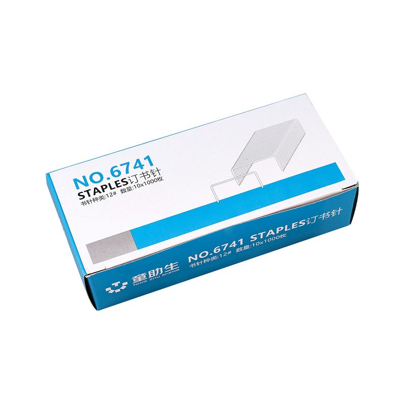 Uniform and universal 12-size staples, 1000 thickened staples, box-packed staples, stationery wholesale