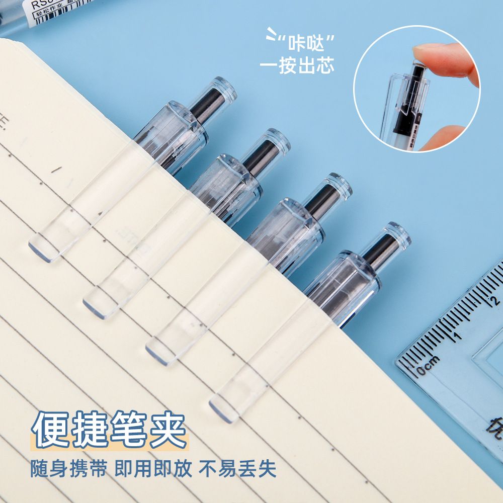 Creative Cloud Grip Brush Pen, ins High appearance level, ST head 0.5mm Quick-drying black and red water pen stationery wholesale