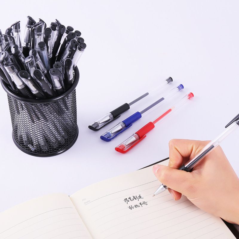 Wholesale of 10 stationery items: European standard gel pens, creative signature pens, bullet pens, syringe pens, 0.5mm black pens