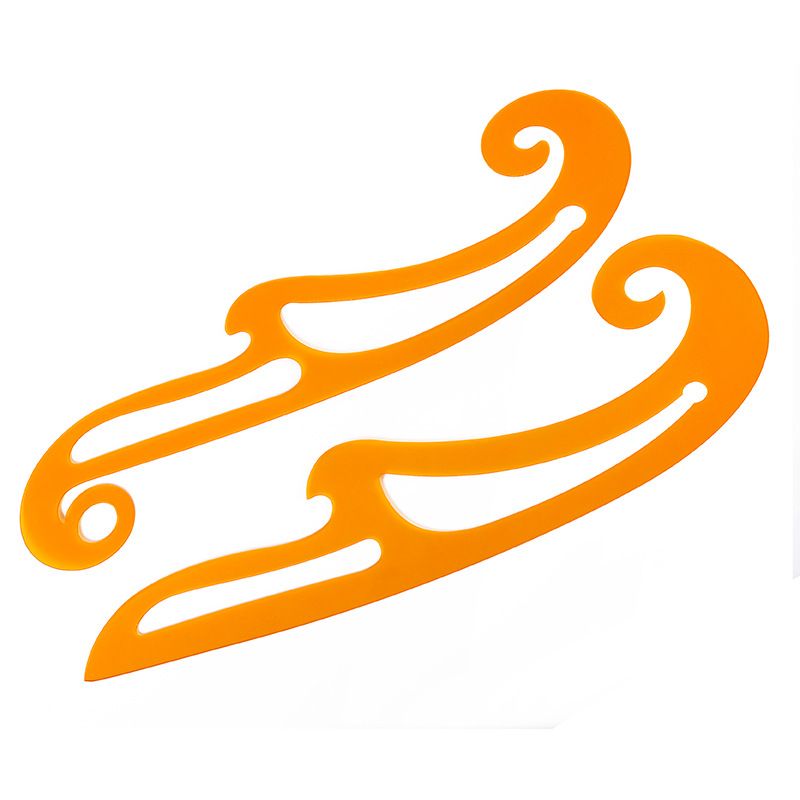 3-piece set, 2-piece set, drawing curve template, cloud ruler, cloud ruler, multi-functional curve ruler, clothing design, art, comics, geometric drawing