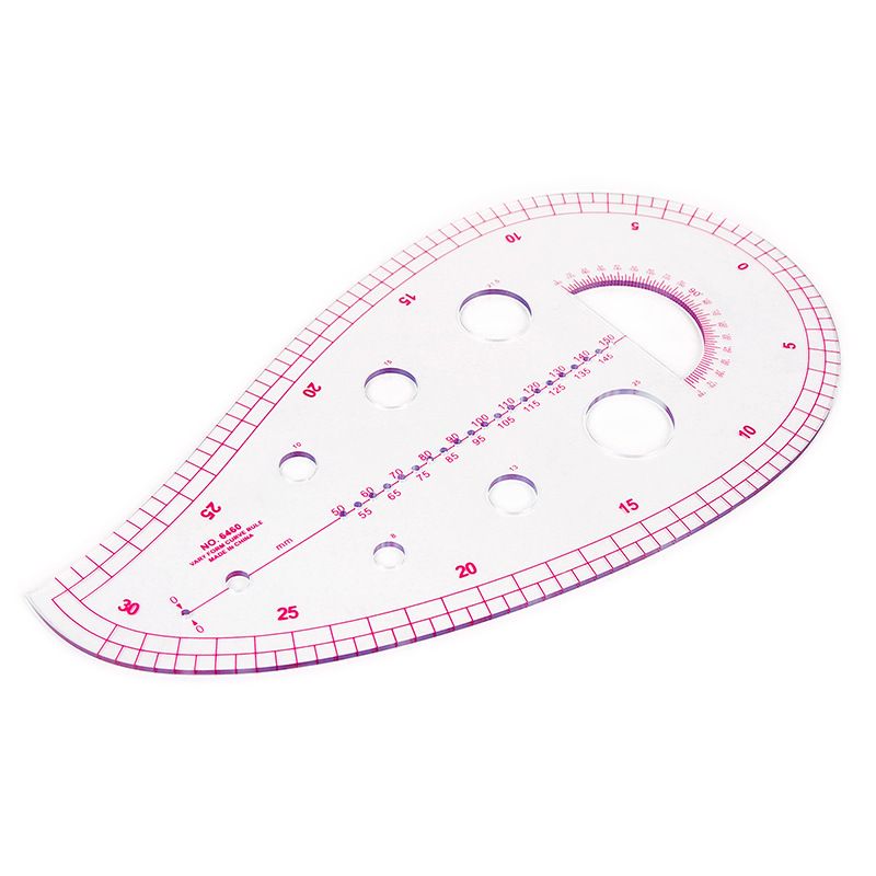 4-piece set of multi-functional curve ruler for clothing sewing, pattern making and sizing ruler, cutting ruler, exclusively for cross-border supply