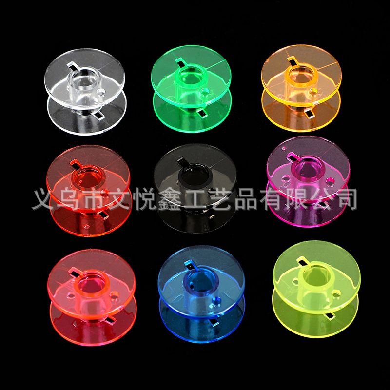 Cross-border best-selling shuttle core storage box, transparent plastic box, household sewing machine universal shuttle core lock core spool wholesale