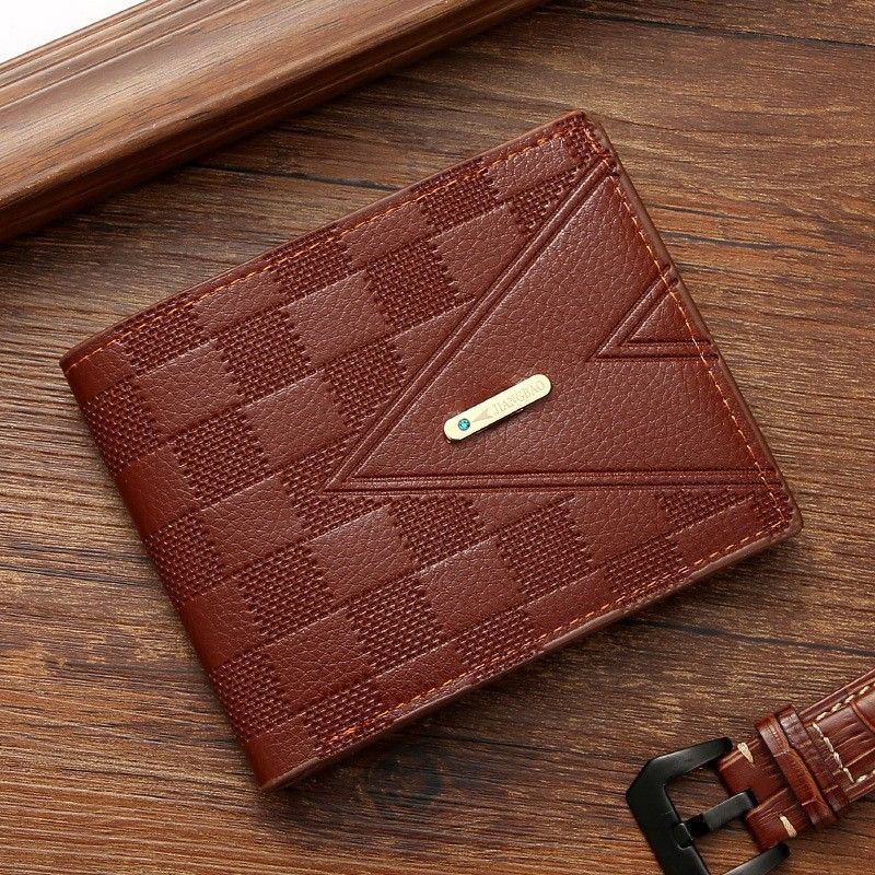 wo manufacturer direct sales 2026 new men's wallets, short business wallets, youth horizontal style, light luxury, multi-position