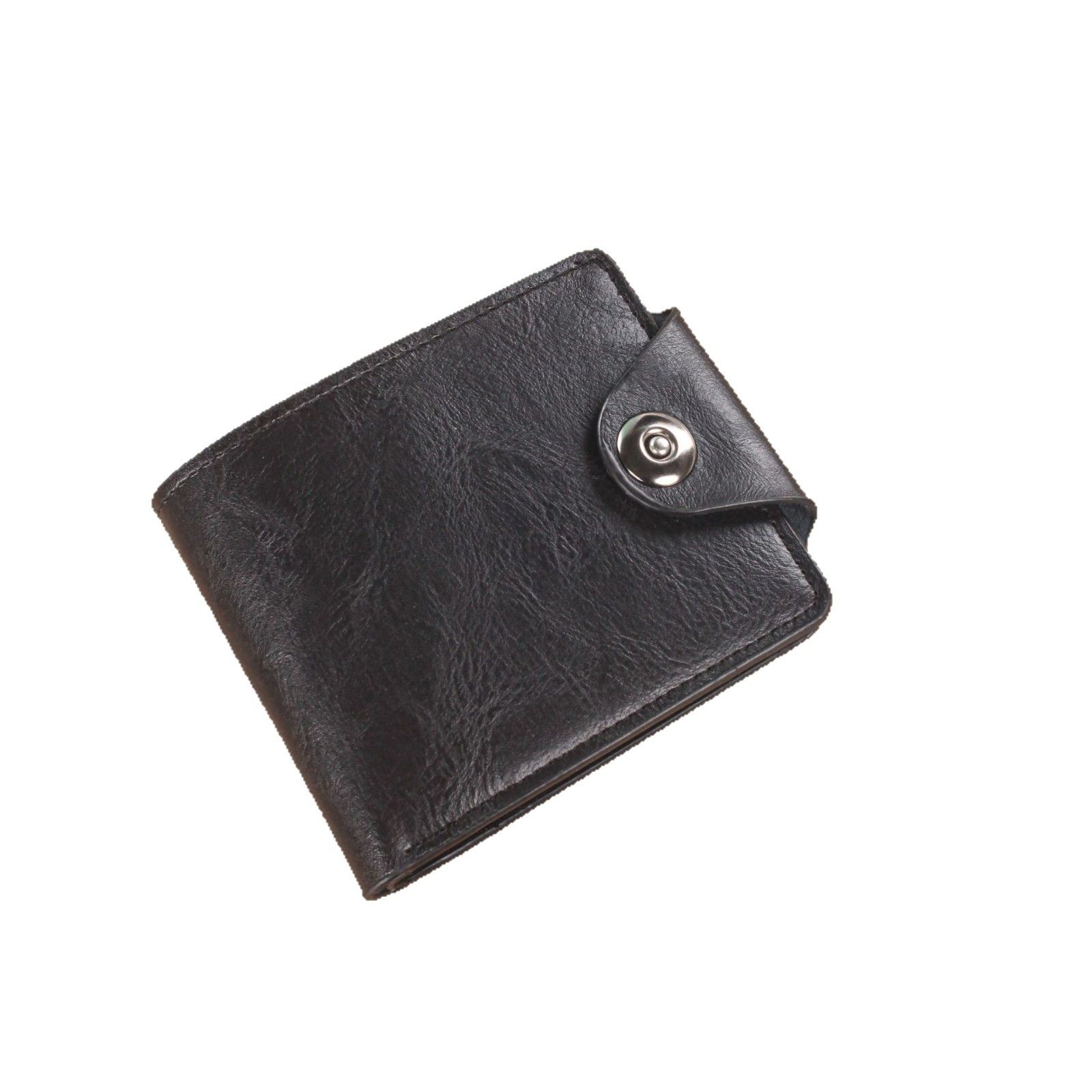 European and American short wallets, men's wallets, fashionable magnetic clasp multi-slot coin purses, double-line card bags, wallets, leather wallets wholesale