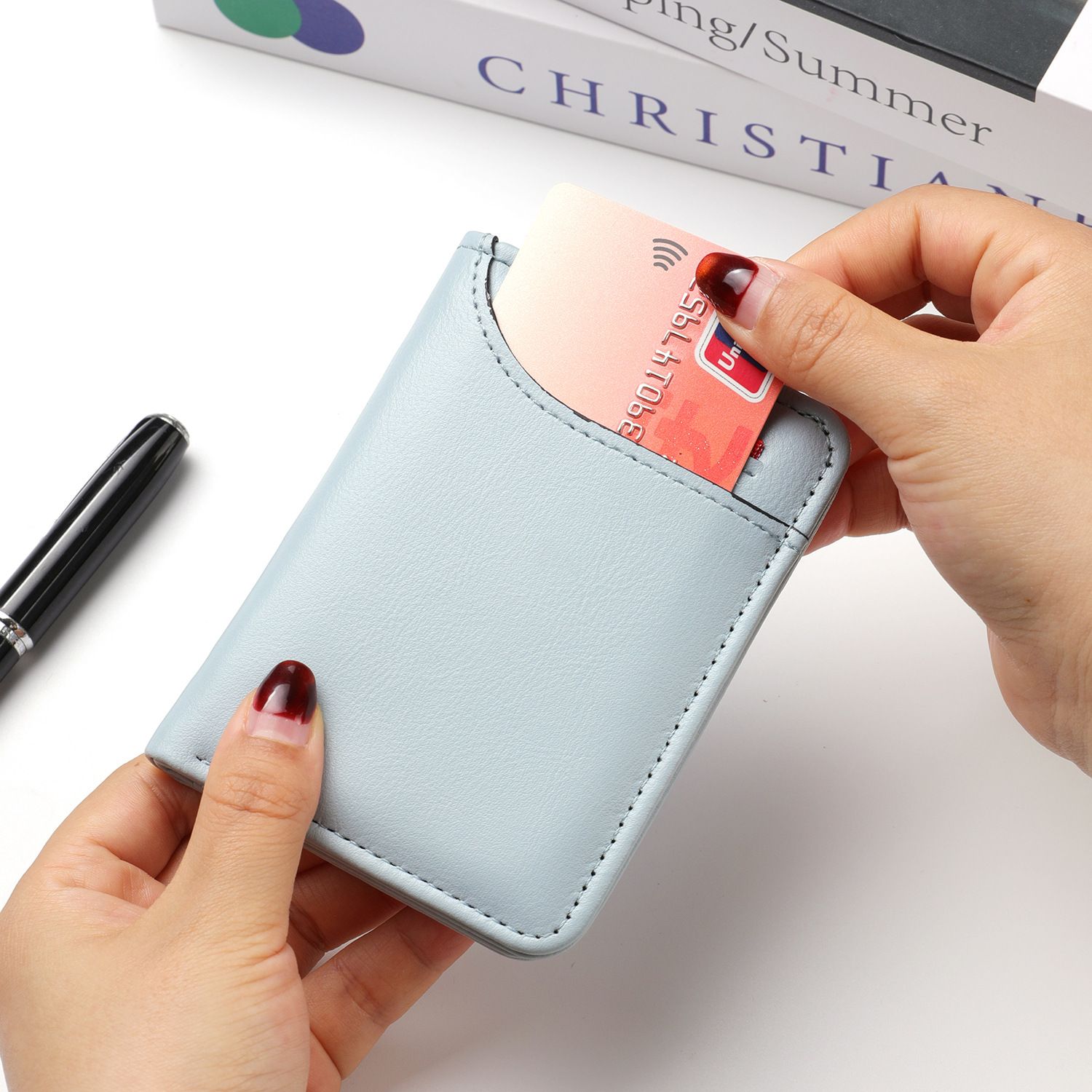 2026 Factory Direct Sales Bestseller Cross-border Hot Sale Wallet Multi-slot card case Vertical type ID card case Men's wallet