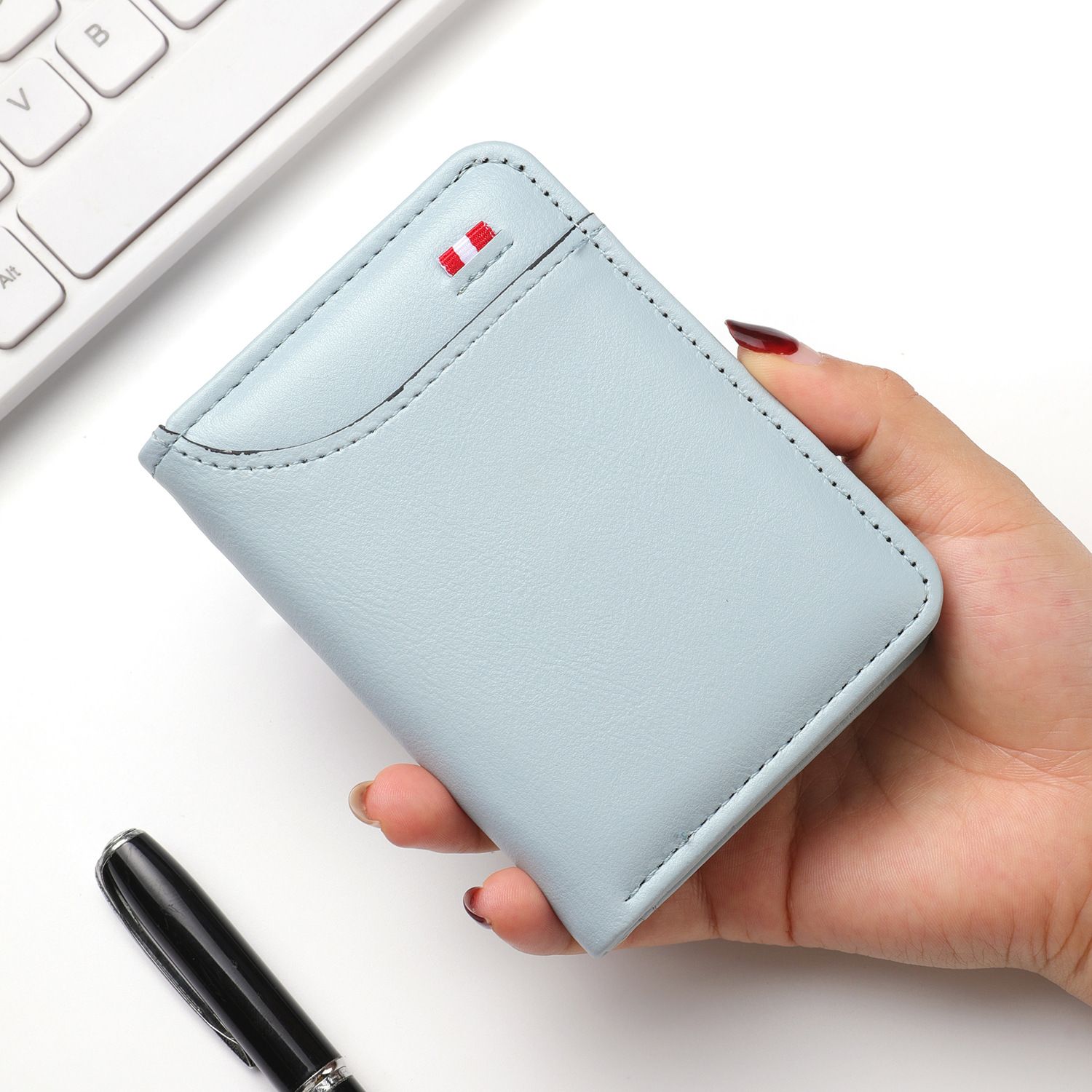 2026 Factory Direct Sales Bestseller Cross-border Hot Sale Wallet Multi-slot card case Vertical type ID card case Men's wallet