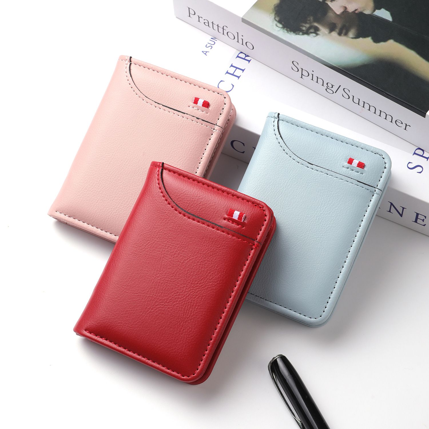 2026 Factory Direct Sales Bestseller Cross-border Hot Sale Wallet Multi-slot card case Vertical type ID card case Men's wallet