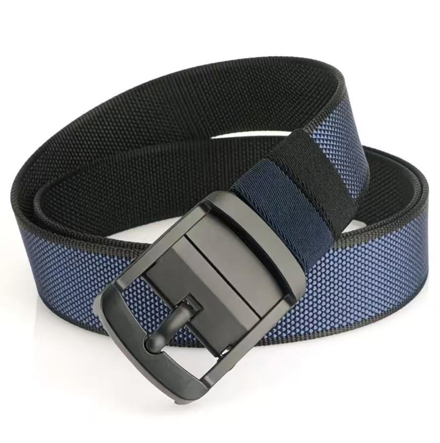 New men's canvas student belt, extra-thick, versatile, extended and trendy, durable men's military training belt