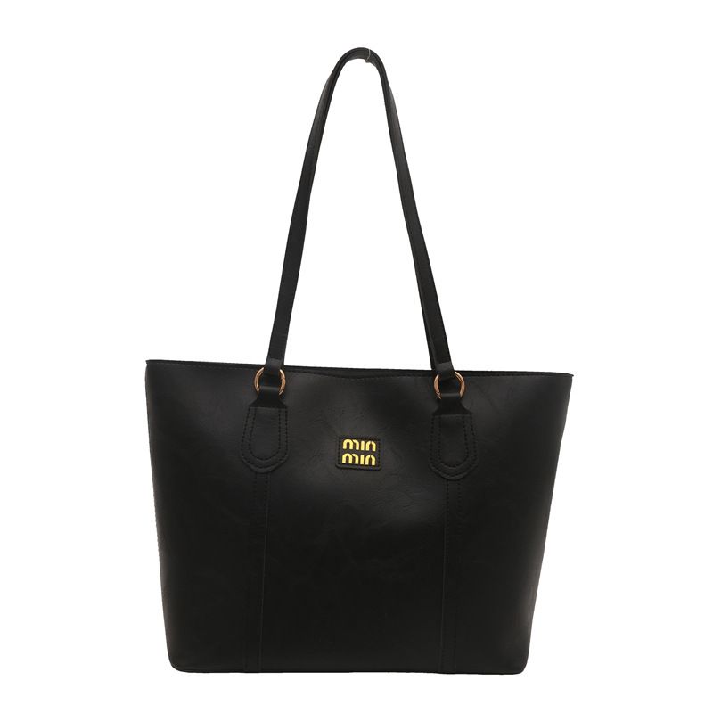 High-end women's large-capacity bag, new 2024 casual commuting winter single-shoulder tote bag, shoulder bag