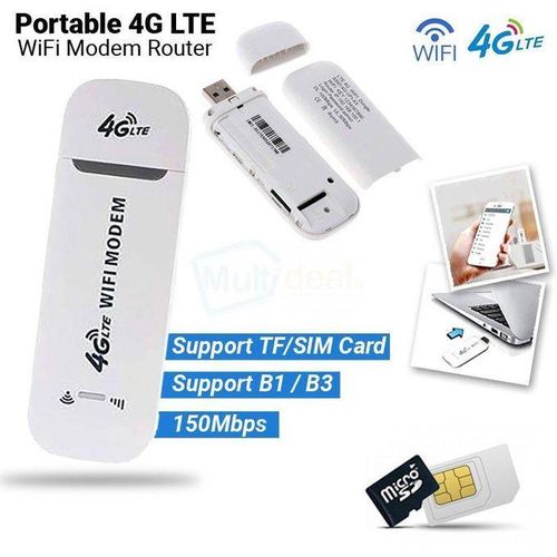 3 in 1 Unlocked 4G LTE USB Modem Mifi Dongle Sim Card 150Mbp