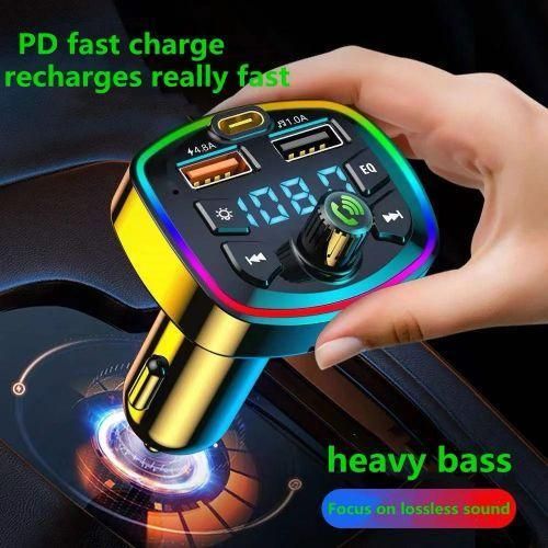 Car Charger FM Transmitter Bluetooth Car Audio MP3 Player Fast Charger Car Kit