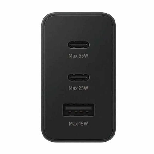 Samsung (3 in 1)Trio)65 Watt 25 Watts 15 Watts Multi Port (Trio) Fast Charging Adapter Compatible With All Devices