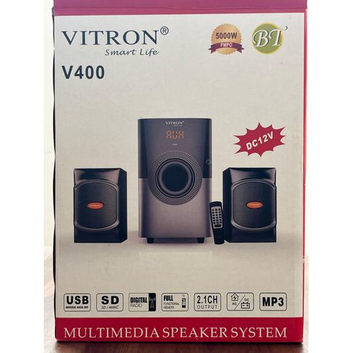 Vitron V400 2.1 Inch Theater Multi Media Sub Woofer Speaker System WITH Bluetooth - AD/DC- 5000W(1YR WRTY)