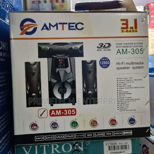 Amtec 3.1 AM-305 Hi-fi Multimedia Speaker System or Home Theatre System with Remote Control + FAST DELIVERY TO YOUR DOORSTEP