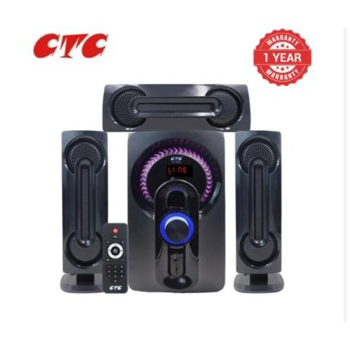 CTC 3.1 Channel Multimedia Home Theatre Sub-Woofer Speaker with Bluetooth,FM, MP3, SD Card and USB Slot + FAST DELIVERY TO YOUR DOORSTEP