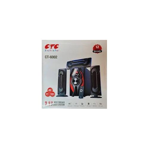 CTC 3.1 Channel CT-6002 Multimedia Home Theatre Sub-Woofer Speaker with Bluetooth,FM, MP3, SD Card and USB Slot + FAST DELIVERY TO YOUR DOORSTEP