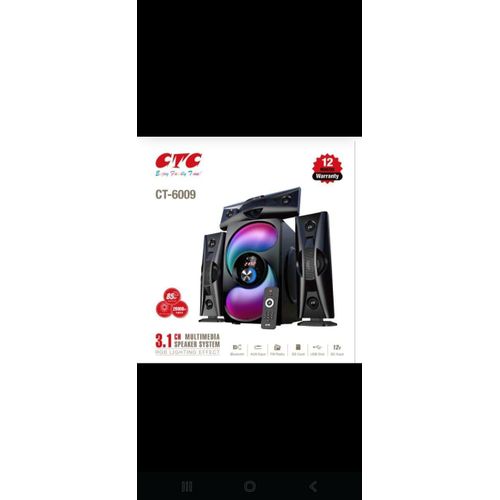 CTC 3.1CH CT-6009 MULTIMEDIA SPEAKER SYSTEM Bluetooth Enabled 20000W PMPO BT/USB/SD/AUX + FAST DELIVERY TO YOUR DOORSTEP