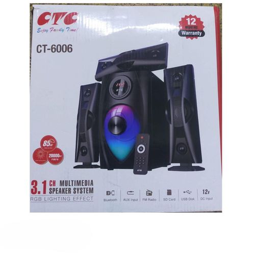 CTC 3.1CH CT-6006 MULTIMEDIA SPEAKER SYSTEM Bluetooth Enabled 20000W PMPO BT/USB/SD/AUX + FAST DELIVERY TO YOUR DOORSTEP