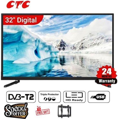 CTC Digital, 32'' Frameless LED Tv With Inbuild Decoder And Warranty+ Free Bracket