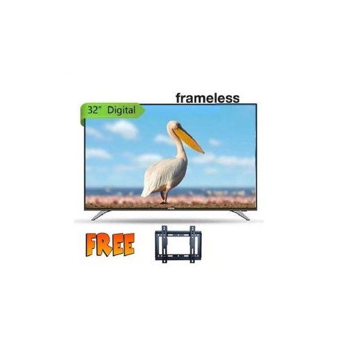 PRIME  32" FHD Frameless Digital LED TV Inbuilt Decoder DVB T2/S2 - USB-HDMI-VGA - Black , (1YR WRTY)