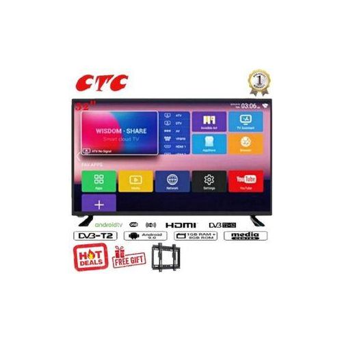CTC 32" Inch,FRAMELESS SMART BLUETOOTH ENABLED-Android TV,NETFLIX+YOUTUBE-WIFI TELEVISION