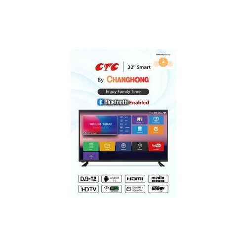 CTC 32" Inch,FRAMELESS SMART BLUETOOTH ENABLED-Android TV,NETFLIX+YOUTUBE-WIFI TELEVISION