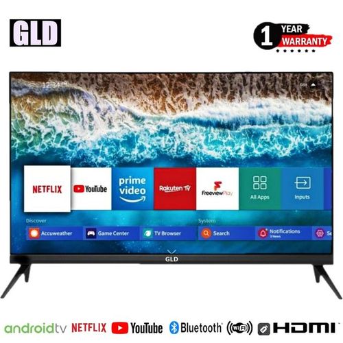 GLD   32" Inch,FRAMELESS SMART BLUETOOTH ENABLED-Android TV,NETFLIX+YOUTUBE-WIFI TELEVISION