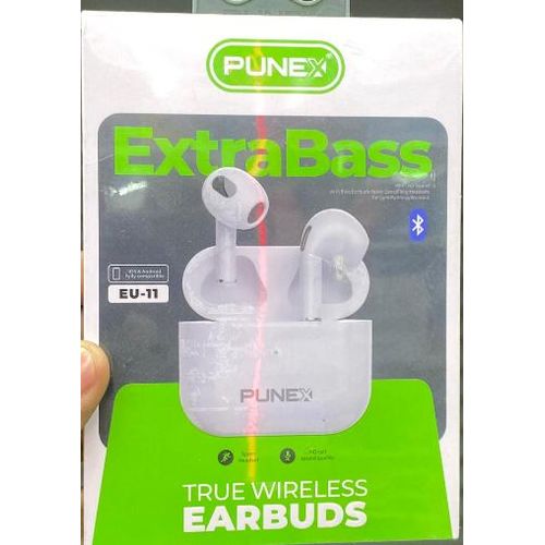 Punex EU-11 Wireless Earbuds with Bluetooth 5.3, Deep Bass, Noise Cancellation, Touch Controls, Long Battery Life, Sweat-Proof Sports Design, Compact Charging Ca + FREE DELIVERY TO YOUR DOORSTEP TODAY