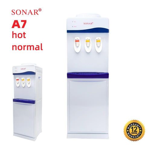 Sonar SR-A7 3-Tap Top Loading Water Dispenser Hot And Warm - White (1YR WRTY)