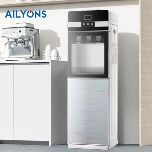 AILYONS 3 Taps Hot, Normal And Cold Water Dispenser With a secure taps door - Energy Efficient - silver