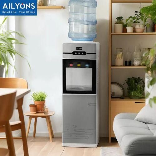 AILYONS 3 Taps Hot, Normal And Cold Water Dispenser With a secure taps door - Energy Efficient - silver