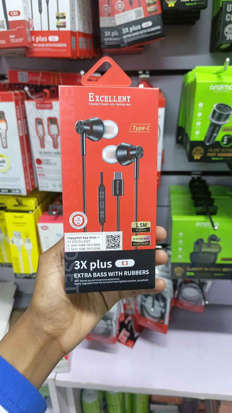 EXCELLENT TYPE-C EARPHONES – CLEAR SOUND & COMFORTABLE FIT 🎧