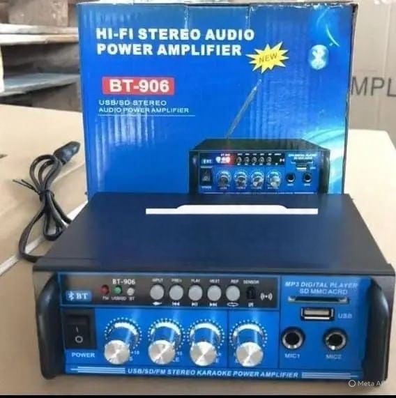BT‑906 Hi‑Fi Stereo Audio Amplifier – USB/SD/FM Karaoke Power System