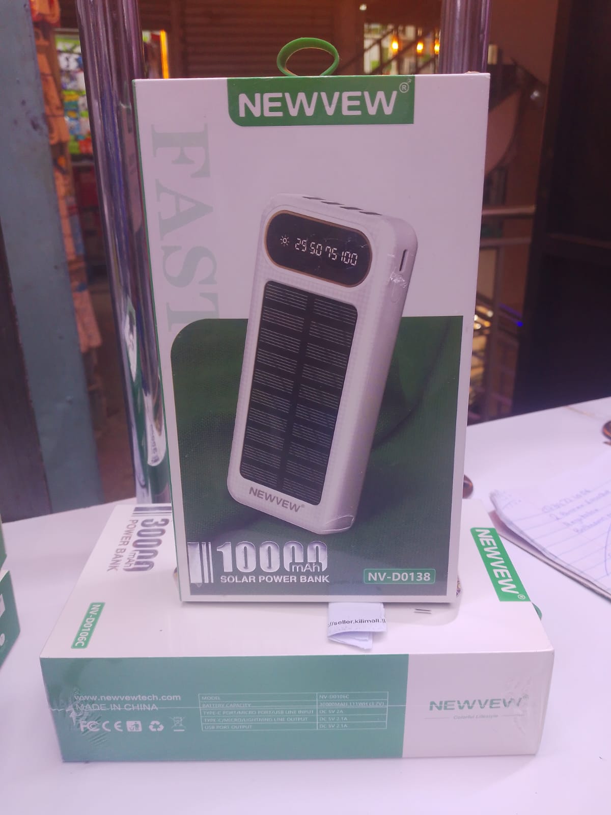 Newview 10,000 mAh Solar Power Bank – High-Performance Portable Charger with Dual USB & Fast Charging