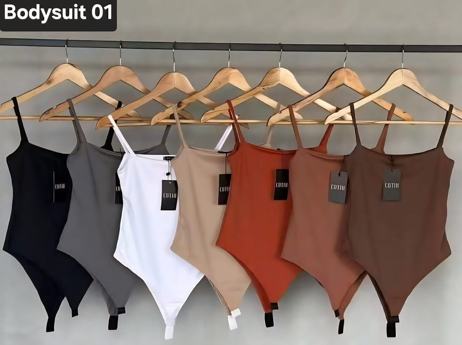 Women's Sexy Spaghetti Strap Bodysuit - Sleek Stretch Basic Camisole Top