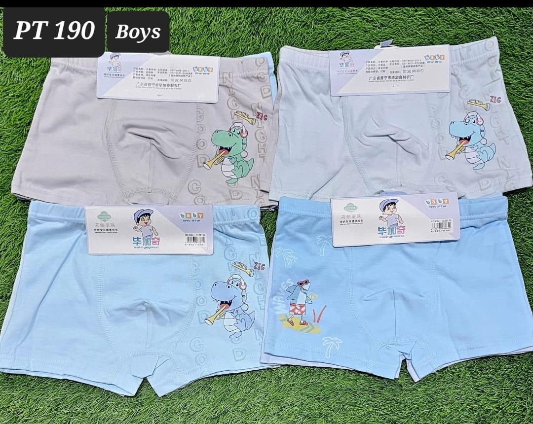 Fashion High Quality 3PCS Boys Cotton Boxers Underwear Set – Soft Breathable Kids Briefs, Comfortable Elastic Waist, Durable Daily Wear for Boys