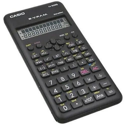 Casio fx-82MS 2nd Edition Scientific Calculator – Non-Programmable with 240 Functions, Solar + Battery Power, 2-Line Display - Student Calculator - FX82MS