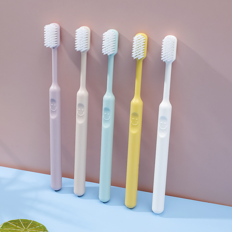 10pcs/Barrel Super Soft Bristle Toothbrush Ultra-fine Family Pack Extra Soft Toothbrush for Sensitive Teeth & Gums