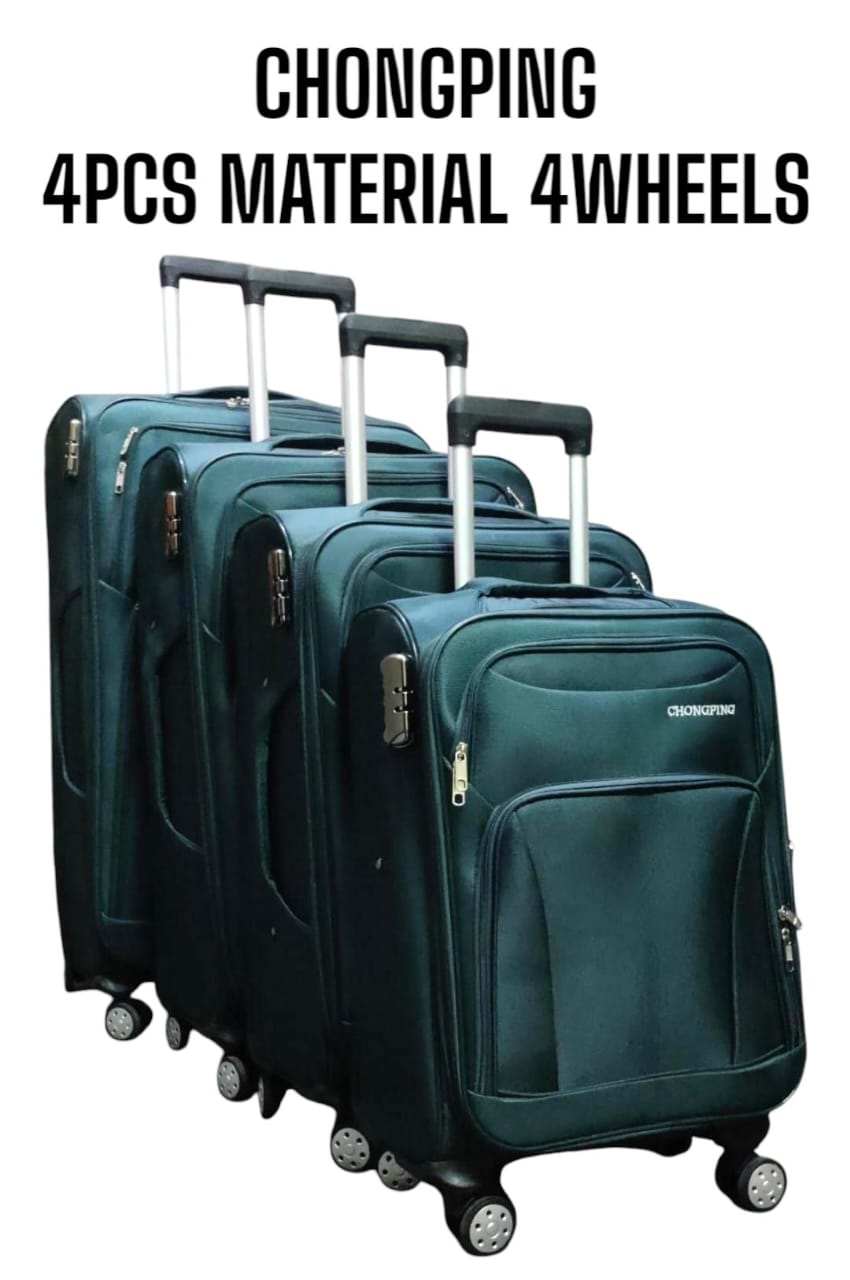 Chongping 4-Piece Soft-Shell Travel Suitcase Set – Smooth, Stylish & Easy to Move! 🧳
Travel effortlessly with this set of four Chongping soft-shell suitcases, designed for durability, convenience, an